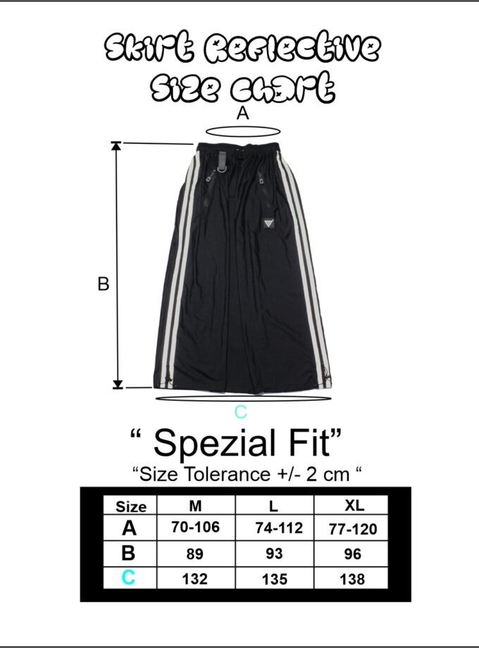 Wild Pleasure - Skirt Reflective Longskirt Cargo Nylon Crinkle Hitam Gorpcore Streetwear Techwear Pocket