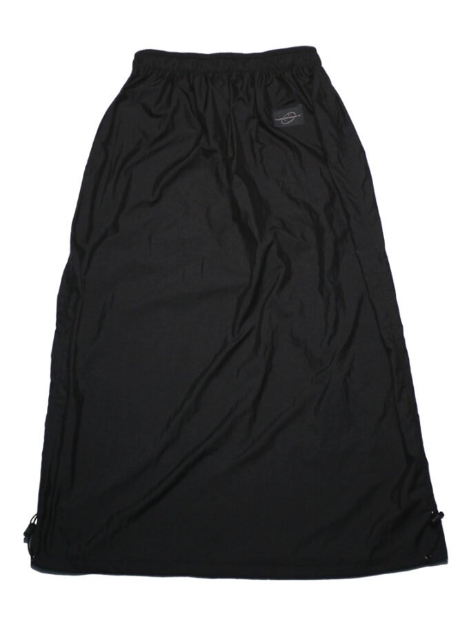 Wild Pleasure - Skirt Pocket Essentials Longskirt Cargo Nylon Crinkle Hitam Gorpcore Streetwear Techwear Pocket
