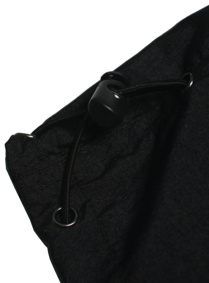 Wild Pleasure - Skirt Pocket Essentials Longskirt Cargo Nylon Crinkle Hitam Gorpcore Streetwear Techwear Pocket