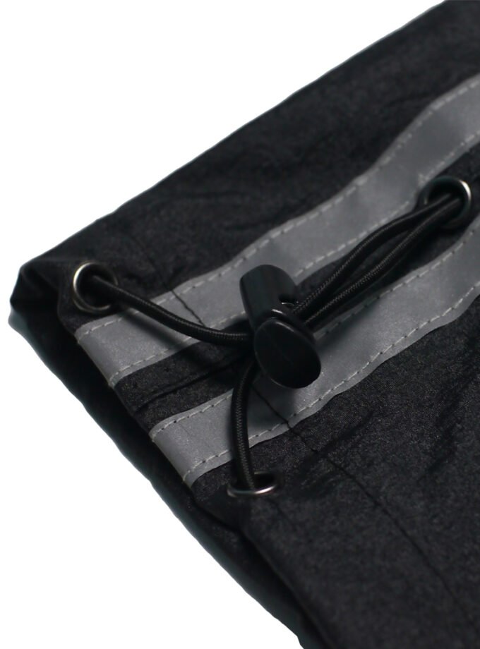 Wild Pleasure - Skirt Reflective Longskirt Cargo Nylon Crinkle Hitam Gorpcore Streetwear Techwear Pocket