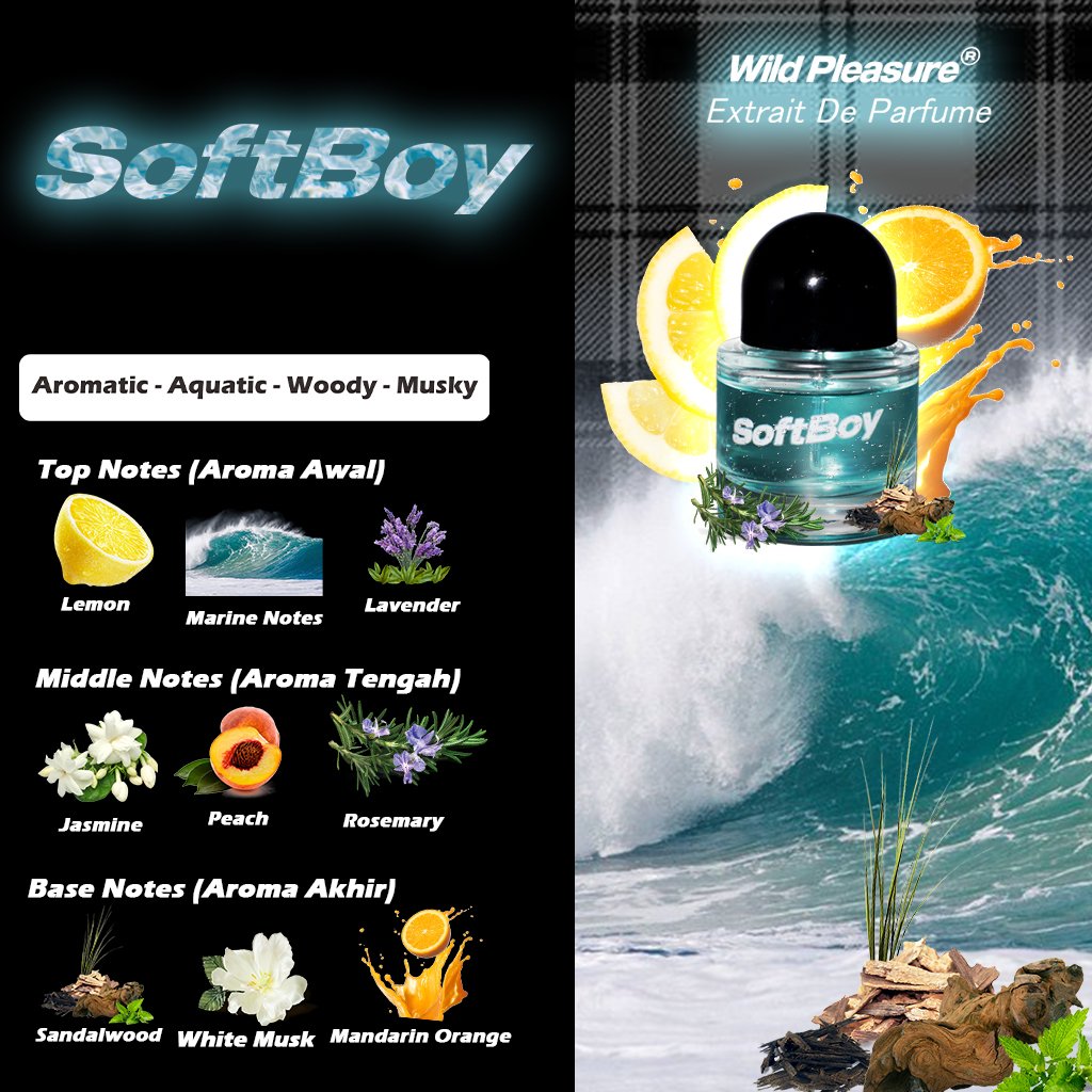 Wild Pleasure - Extrait De Parfum Man Luxury Essentials 12 Jam Proyeksi 2-3 Meter fresh - Gambar 8