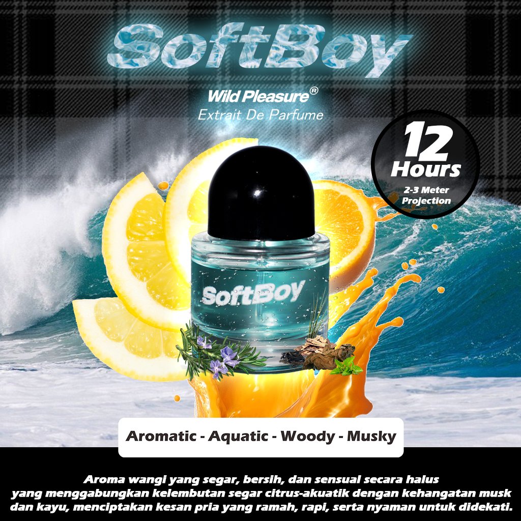 Wild Pleasure - Extrait De Parfum Man Luxury Essentials 12 Jam Proyeksi 2-3 Meter fresh - Gambar 4