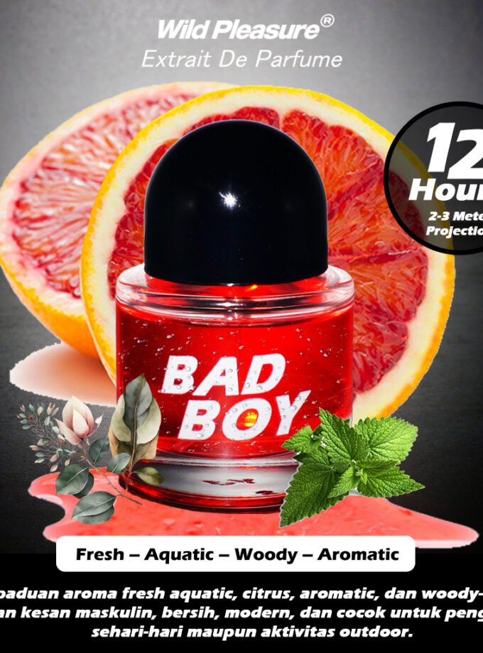 Wild Pleasure - Extrait De Parfum Man Luxury Essentials 12 Jam Proyeksi 2-3 Meter fresh