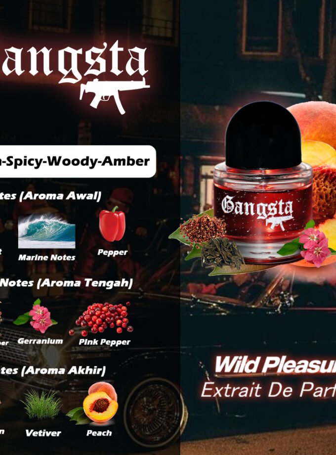 Wild Pleasure - Extrait De Parfum Man Luxury Essentials 12 Jam Proyeksi 2-3 Meter fresh