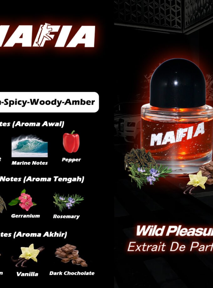Wild Pleasure - Extrait De Parfum Man Luxury Essentials 12 Jam Proyeksi 2-3 Meter fresh